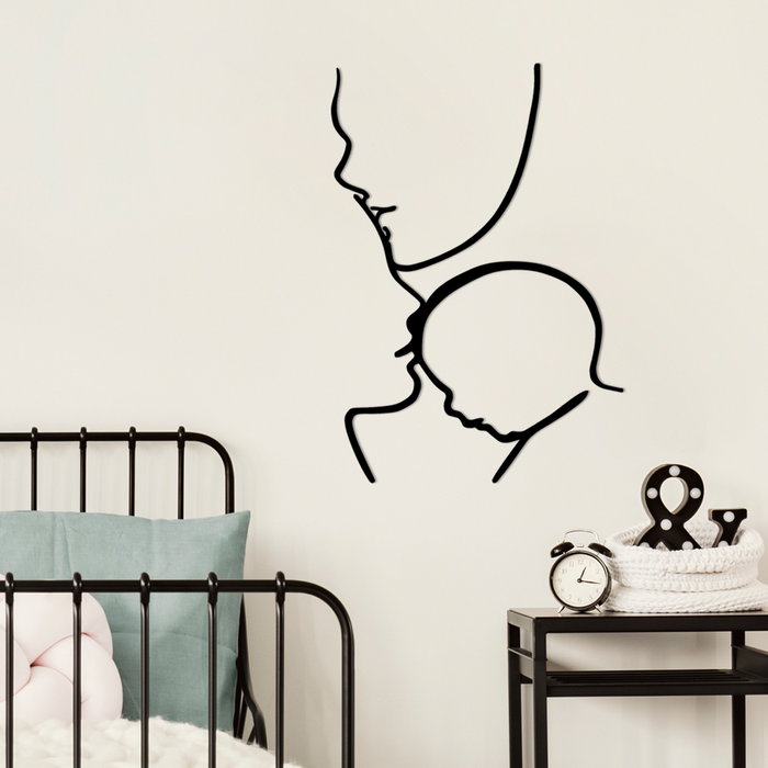 Wallity Accesorio decorativo de pared de metal Negro